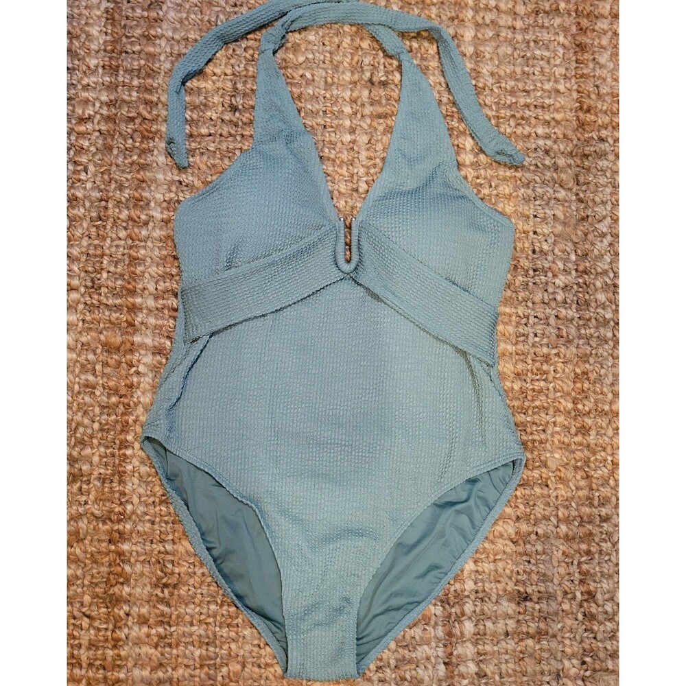 Blooming Jelly Women's Wireless Full Coverage One-Piece Swim Suit Sage Plunge 2X